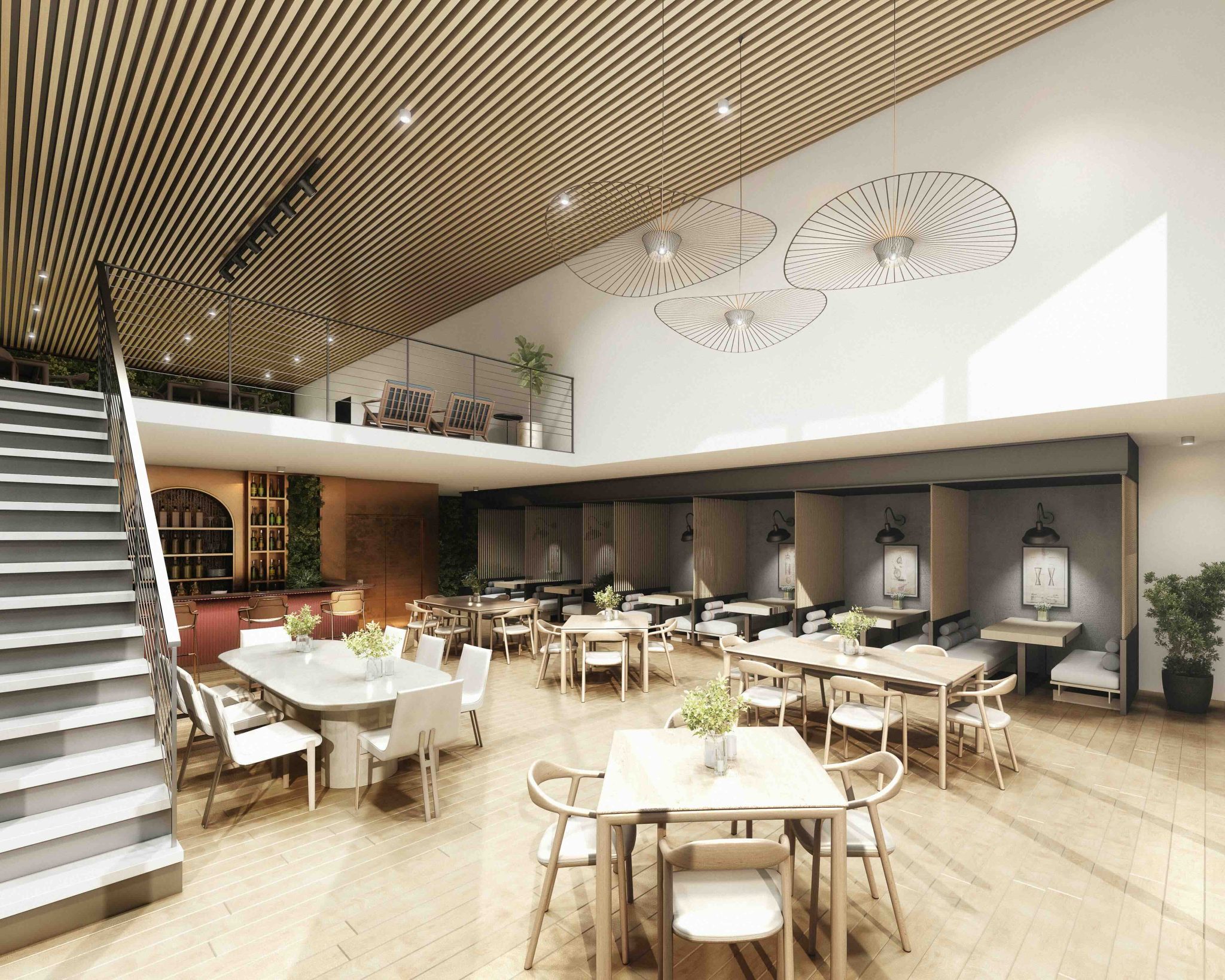 Bath + Racquet Club restaurant interior