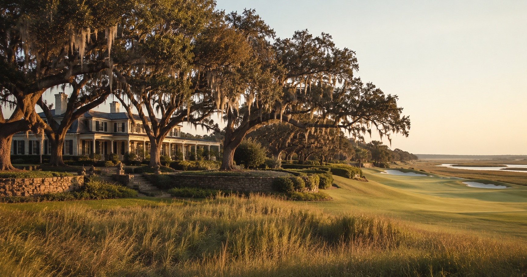 Coastal golf estate at Kings Point on Saint Simons Island, Georgia